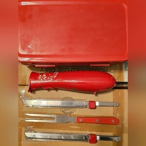 Temptations Red Kitchen Knife Set